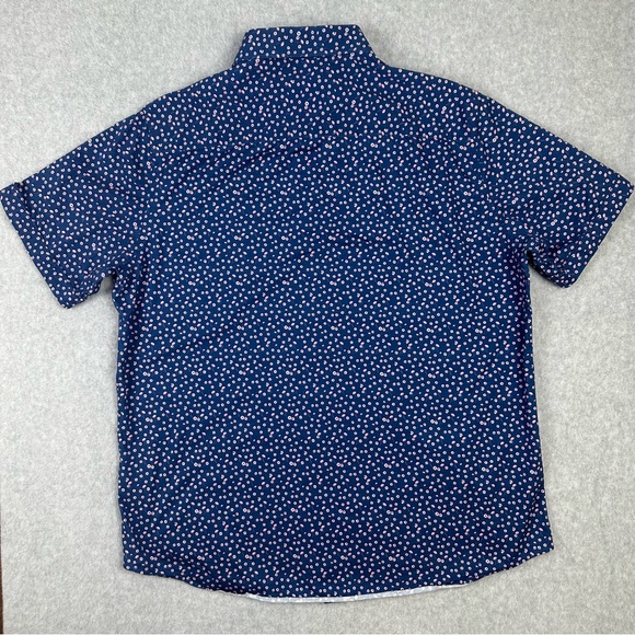 BUGATCHI Shirt Mens XL 8-Way Stretch Oooh Cotton Tech Button Down Floral Print - Picture 5 of 16